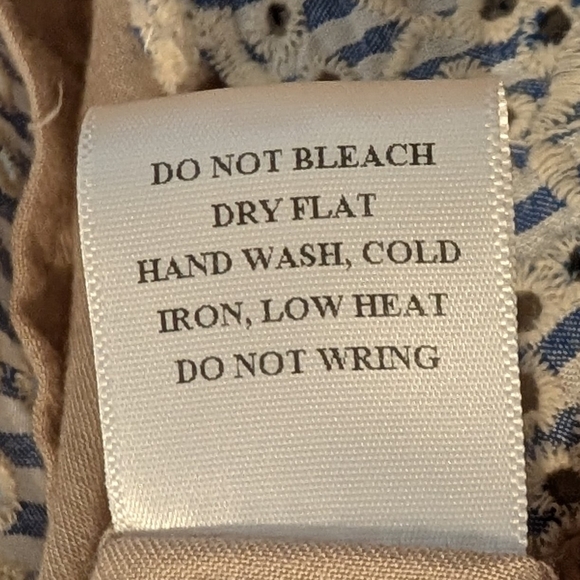 Dress Forum LA Blue and White Striped Midi Dress Sz Small - Picture 3 of 9